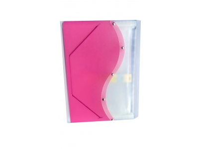 Expanding File 13 Pockets Twin Colour Waved Cover  BDS4005