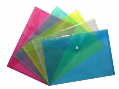  Document Wallet Transparent  With Snap closure   BDS 1025
