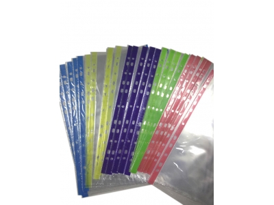Puchned Pockets with coloured strip      BDS1004